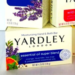 3 Bars of yardley of London Essential Oils Soap Super Blend Sensitive Skin Aroma
